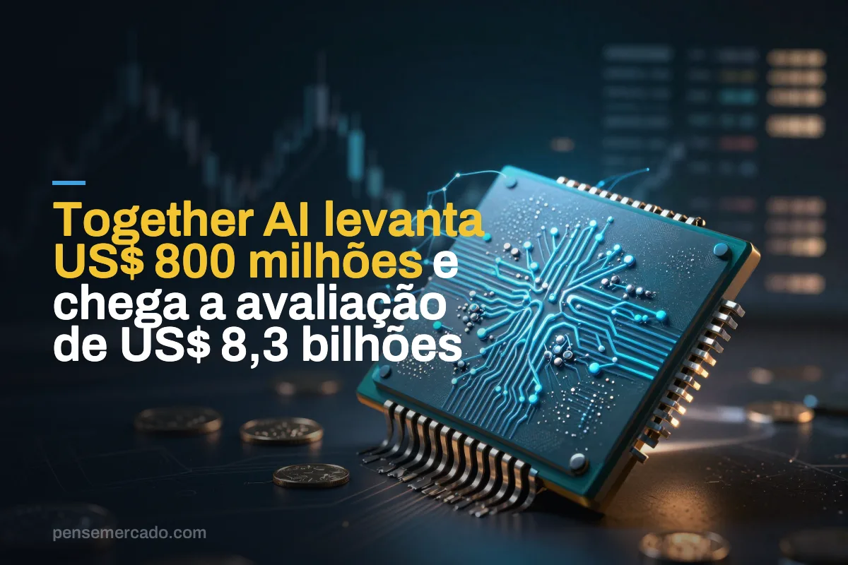 Together AI levanta US$ 800 milhões e chega a avaliação de US$ 8,3 bilhões