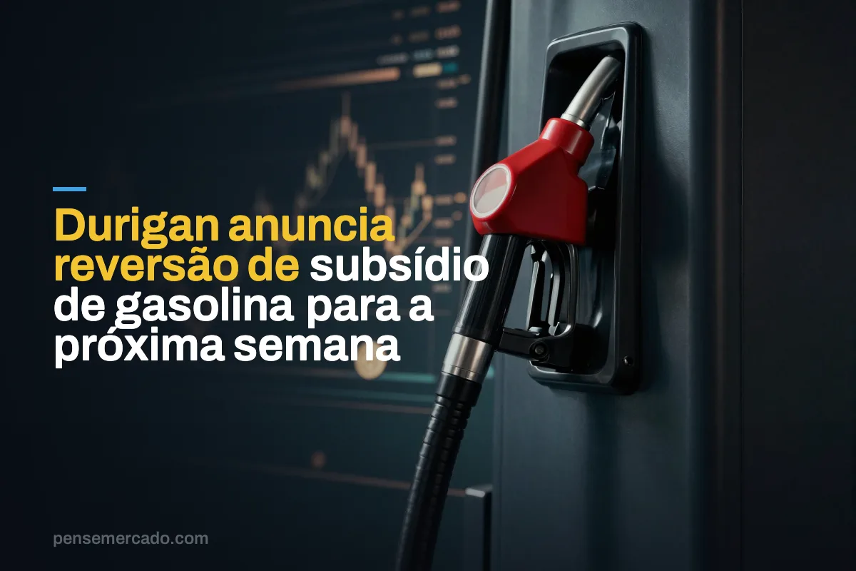 Durigan anuncia reversão de subsídio de gasolina para a próxima semana