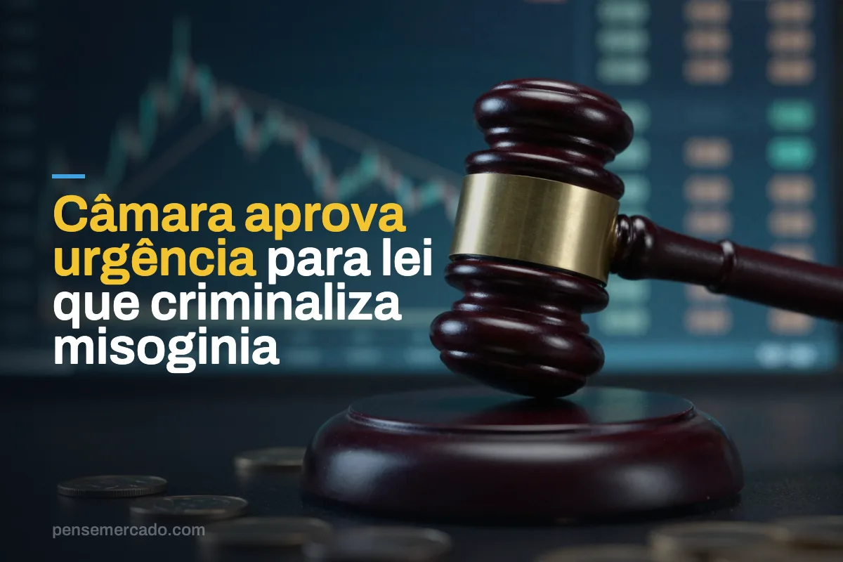 Câmara aprova urgência para lei que criminaliza misoginia