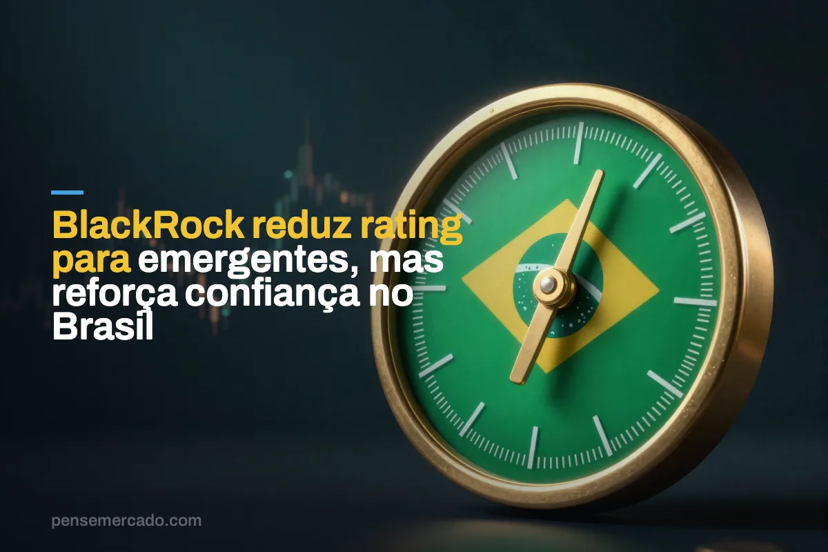 BlackRock reduz rating para emergentes, mas reforça confiança no Brasil