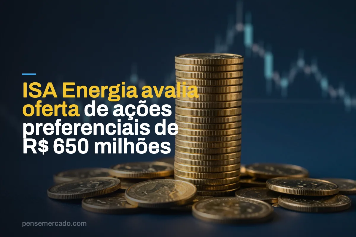 ISA Energia avalia oferta de ações preferenciais de R$ 650 milhões