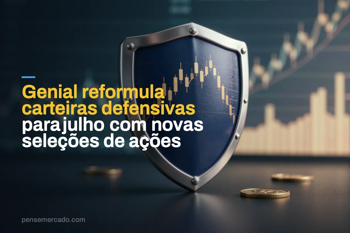 Genial reformula carteiras defensivas para julho com novas seleções de ações