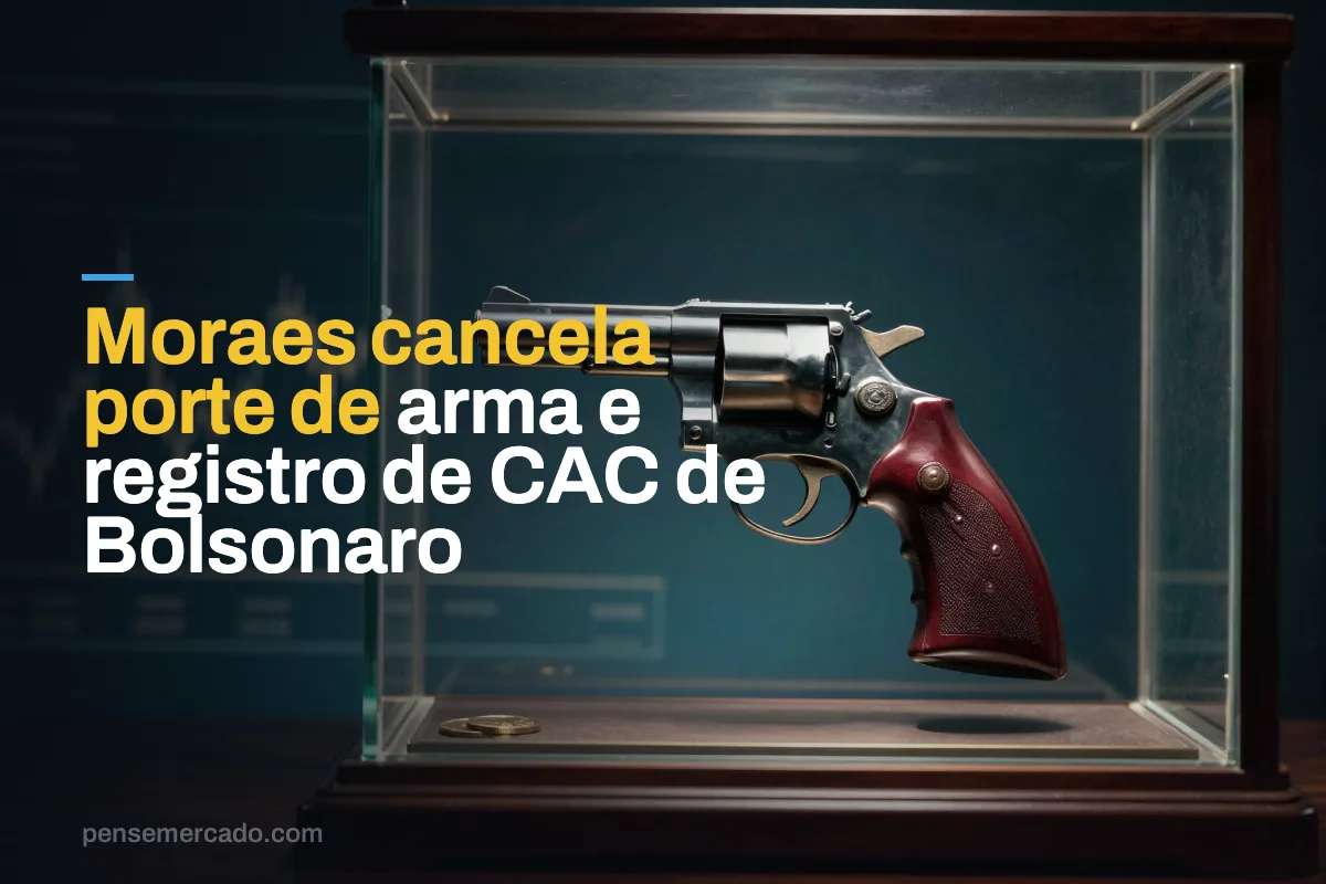 Moraes cancela porte de arma e registro de CAC de Bolsonaro