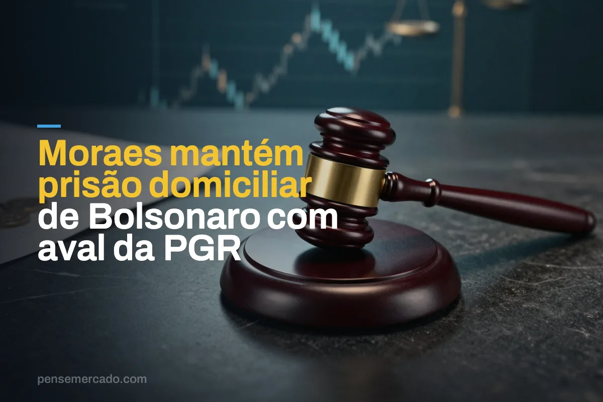 Moraes mantém prisão domiciliar de Bolsonaro com aval da PGR