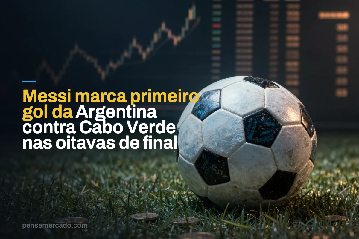 Messi marca primeiro gol da Argentina contra Cabo Verde nas oitavas de final