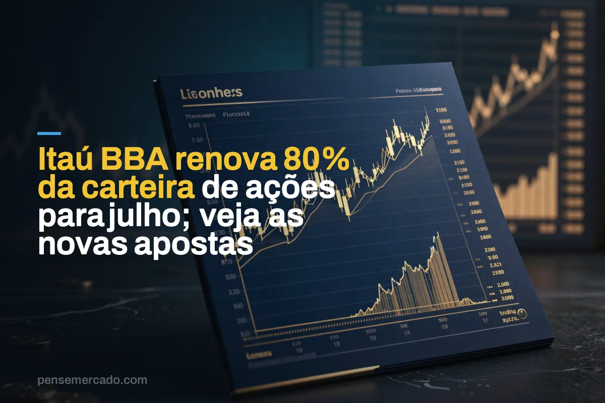 Itaú BBA renova 80% da carteira de ações para julho; veja as novas apostas