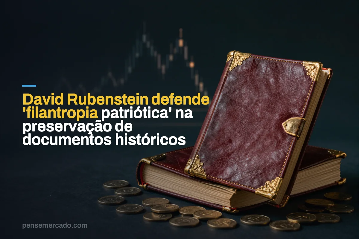 David Rubenstein defende 'filantropia patriótica' na preservação de documentos históricos