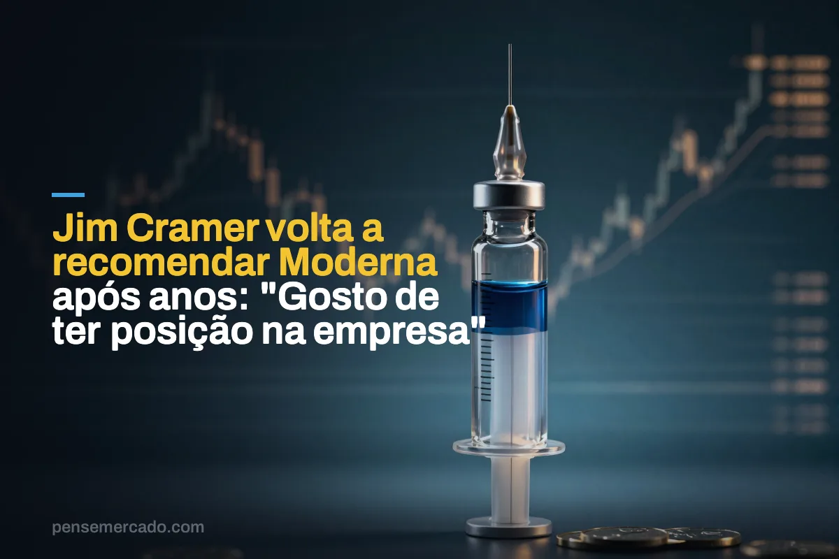Jim Cramer volta a recomendar Moderna após anos: "Gosto de ter posição na empresa"