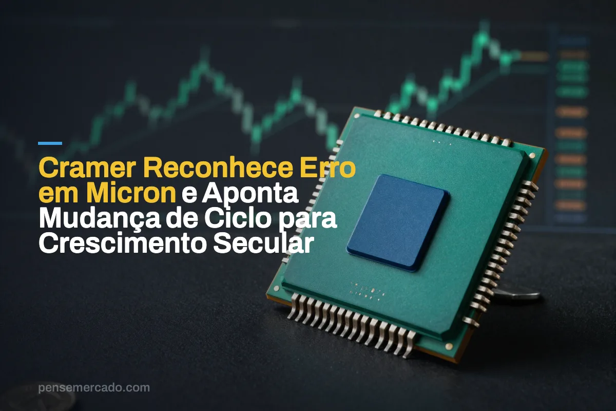 Cramer Reconhece Erro em Micron e Aponta Mudança de Ciclo para Crescimento Secular