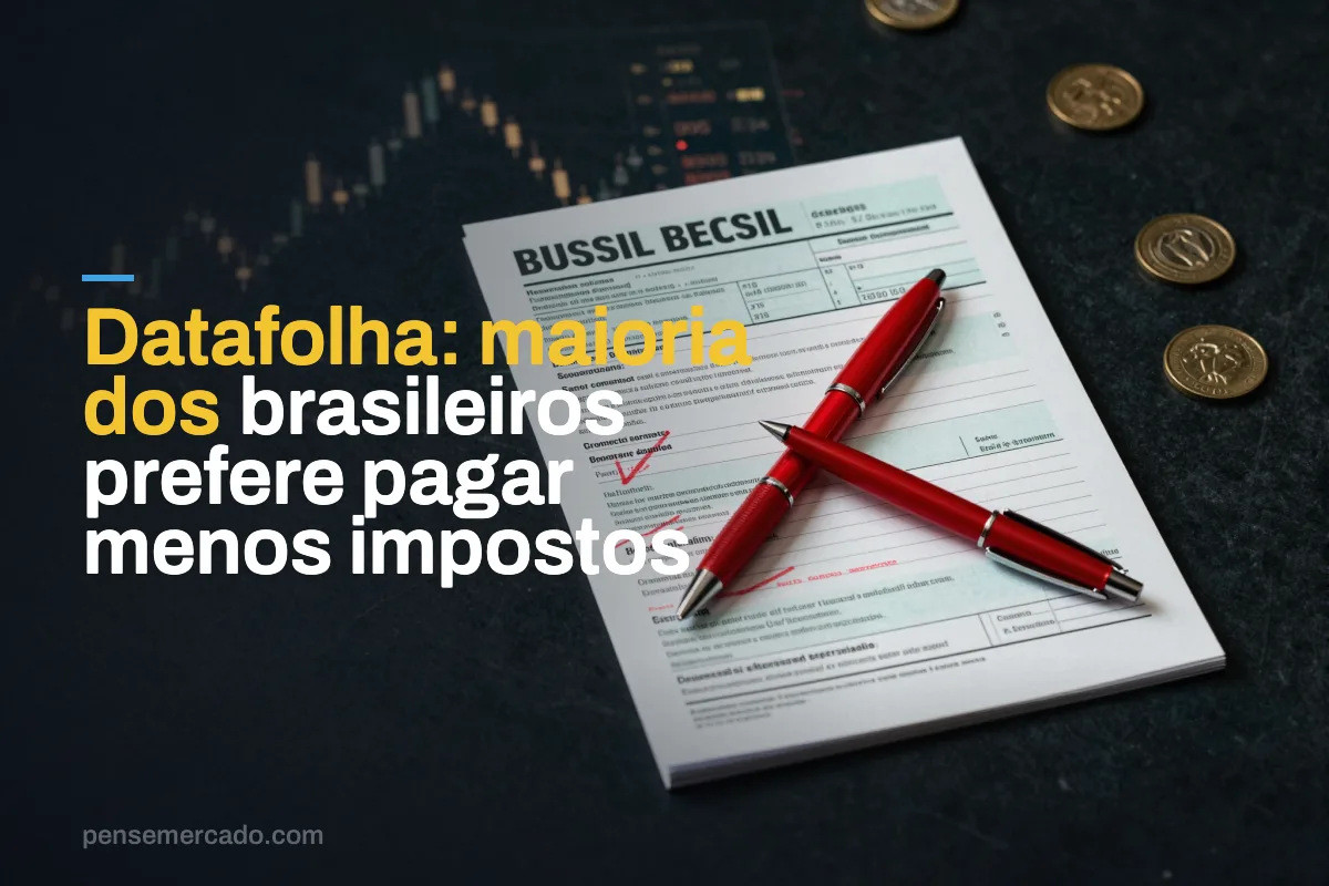 Datafolha: maioria dos brasileiros prefere pagar menos impostos