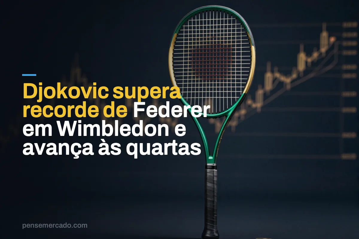 Djokovic supera recorde de Federer em Wimbledon e avança às quartas