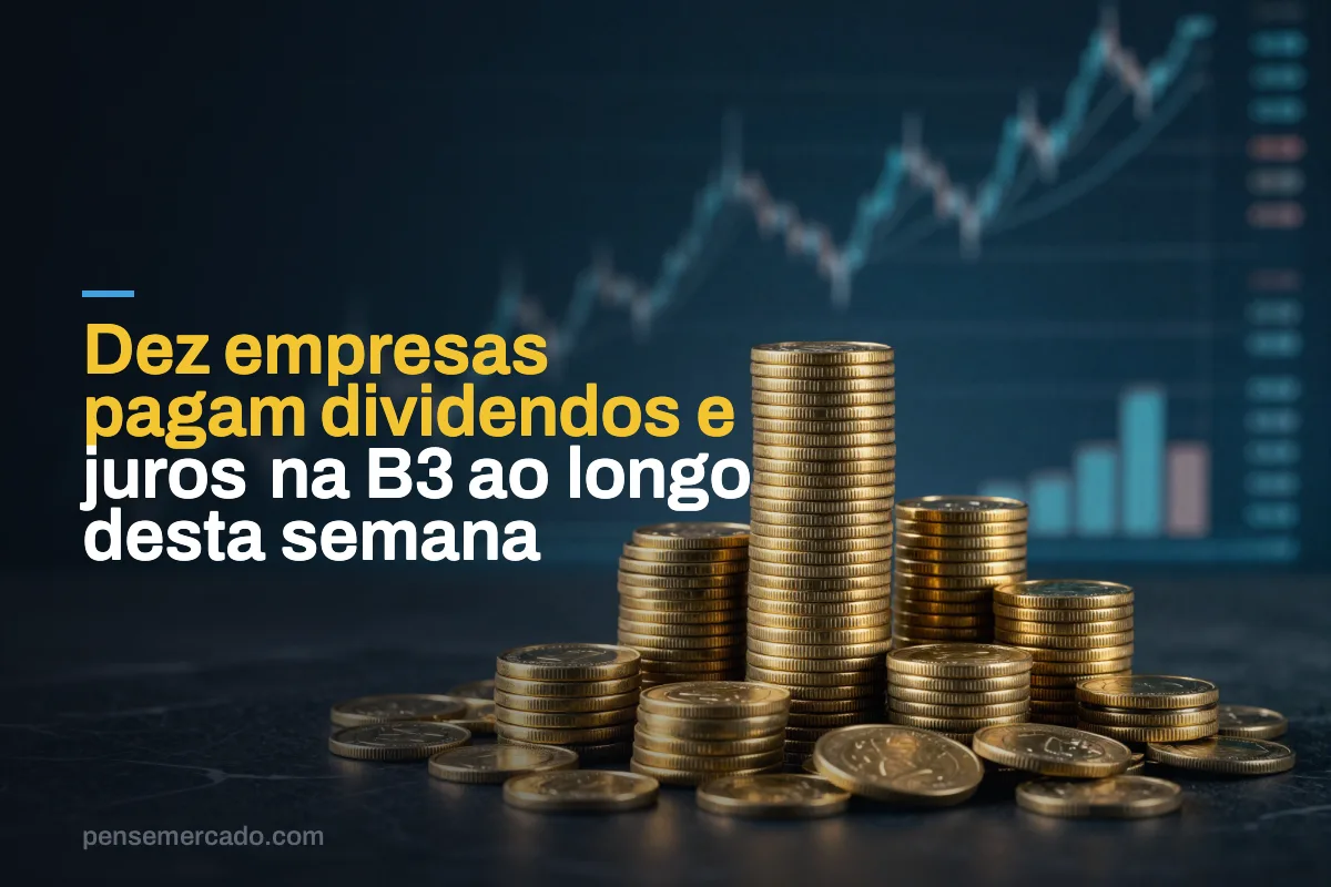 Dez empresas pagam dividendos e juros na B3 ao longo desta semana