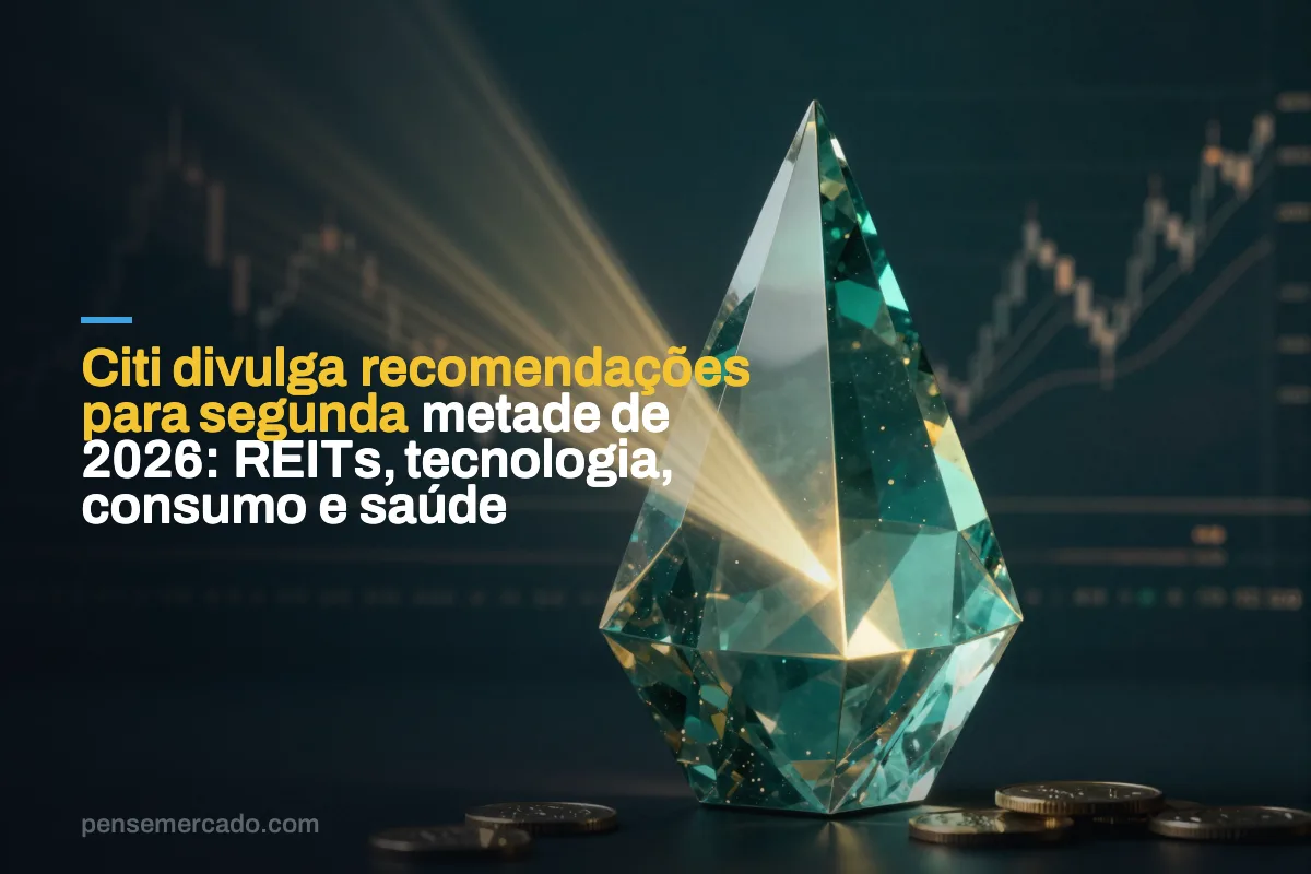 Citi divulga recomendações para segunda metade de 2026: REITs, tecnologia, consumo e saúde