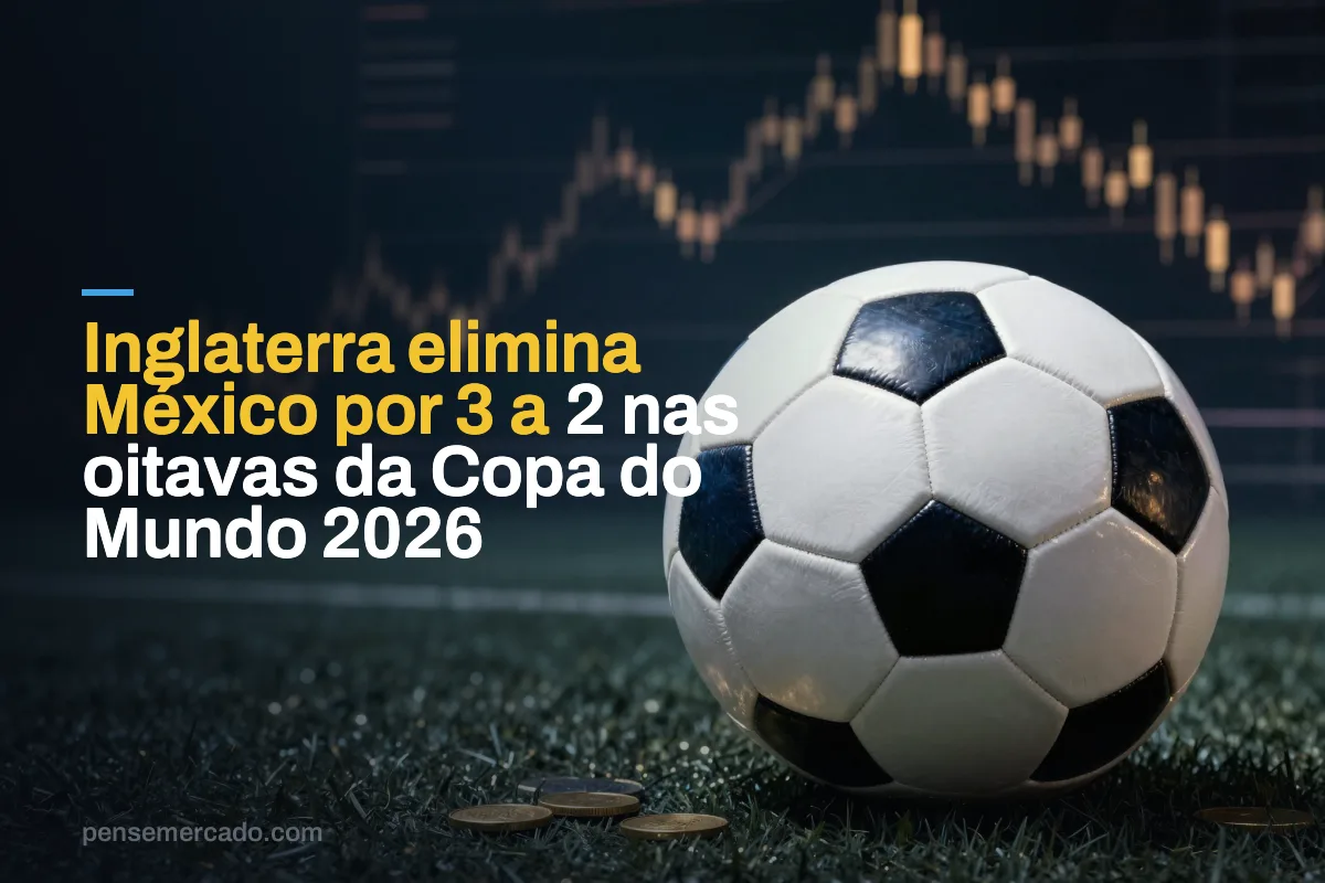 Inglaterra elimina México por 3 a 2 nas oitavas da Copa do Mundo 2026