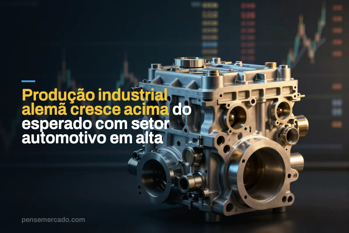Produção industrial alemã cresce acima do esperado com setor automotivo em alta