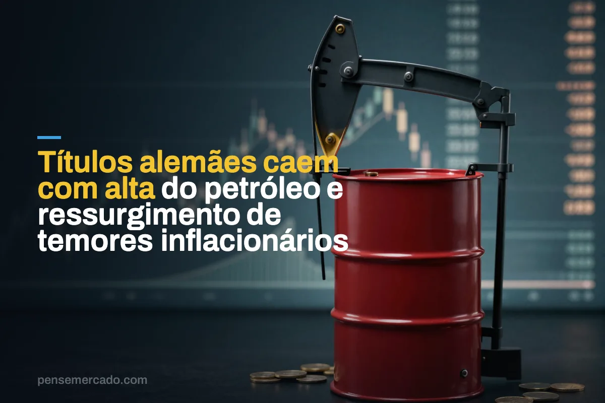 Títulos alemães caem com alta do petróleo e ressurgimento de temores inflacionários
