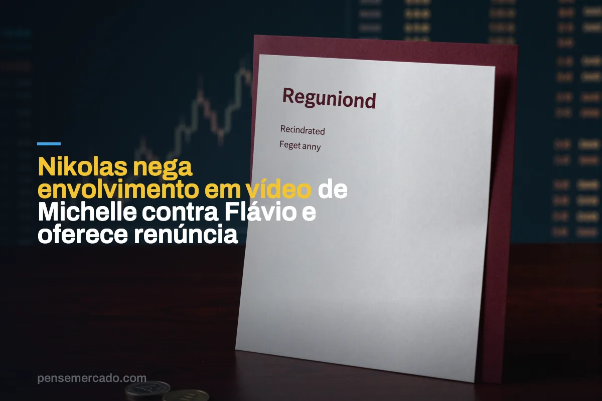 Nikolas nega envolvimento em vídeo de Michelle contra Flávio e oferece renúncia