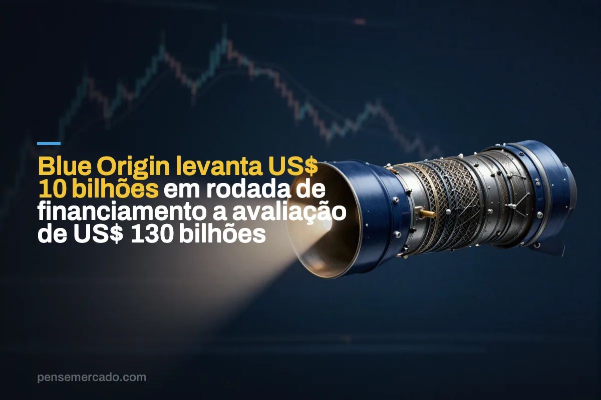 Blue Origin levanta US$ 10 bilhões em rodada de financiamento a avaliação de US$ 130 bilhões