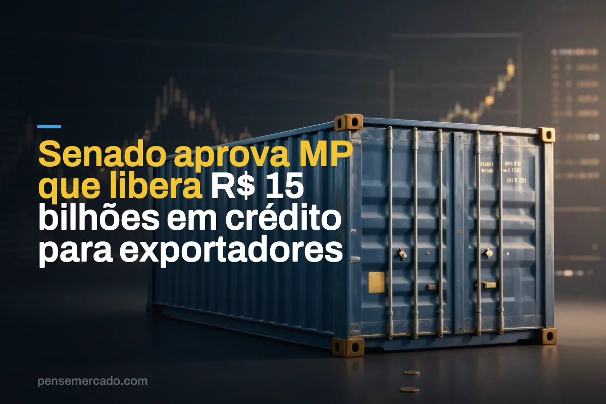 Senado aprova MP que libera R$ 15 bilhões em crédito para exportadores