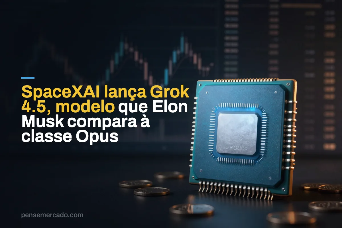 SpaceXAI lança Grok 4.5, modelo que Elon Musk compara à classe Opus