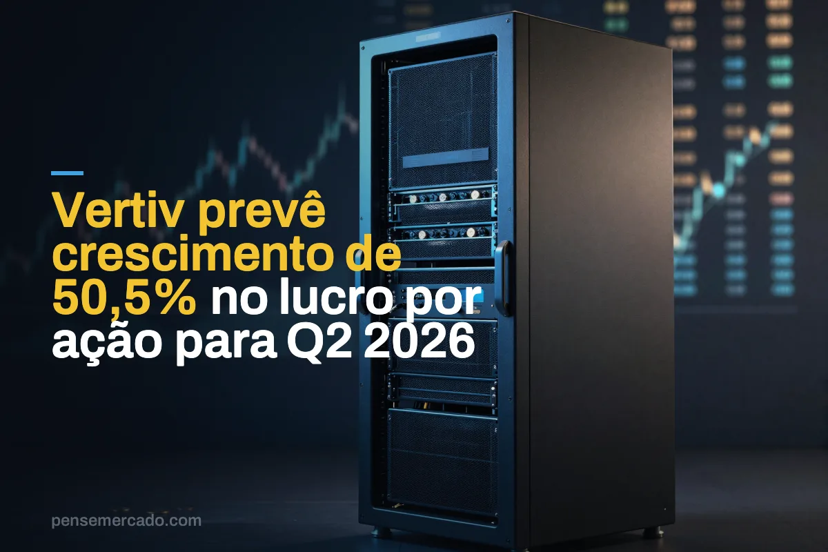 Vertiv prevê crescimento de 50,5% no lucro por ação para Q2 2026