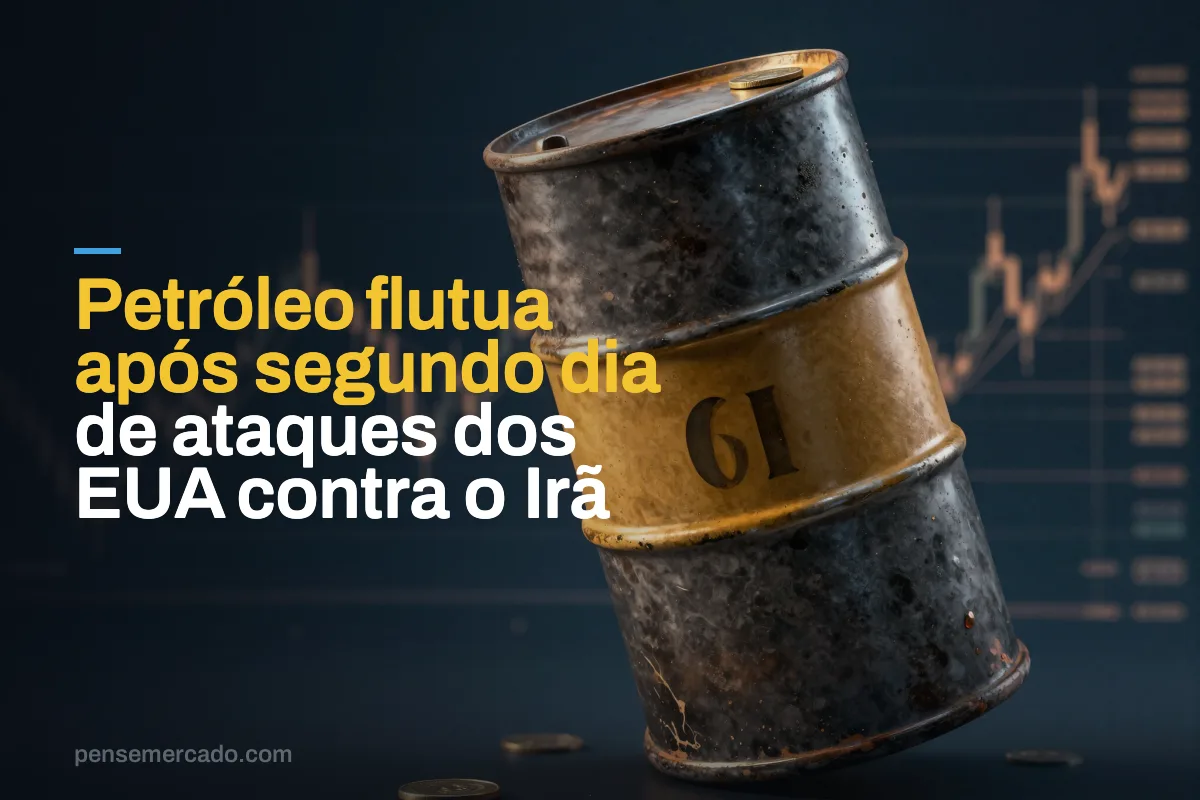 Petróleo flutua após segundo dia de ataques dos EUA contra o Irã