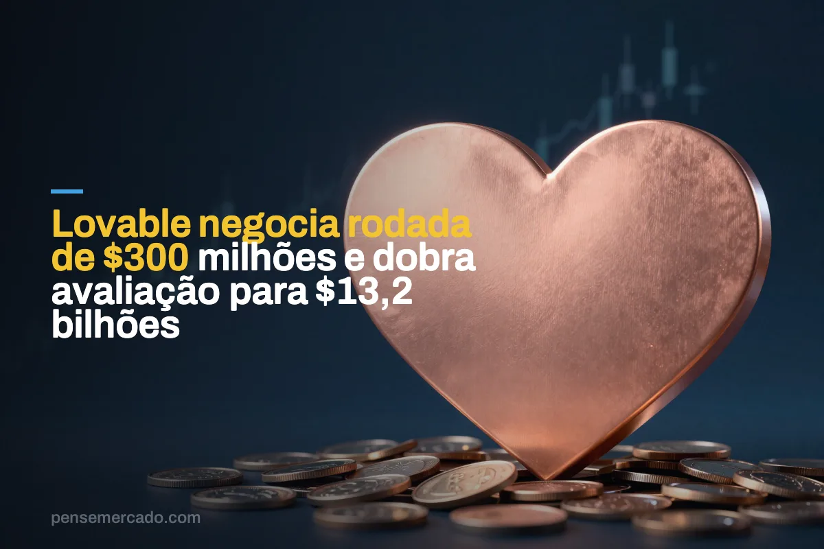 Lovable negocia rodada de $300 milhões e dobra avaliação para $13,2 bilhões