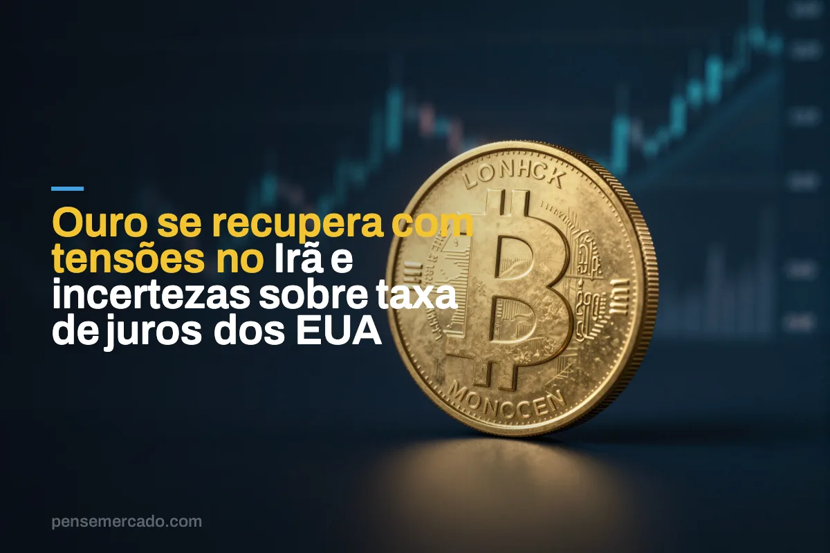 Ouro se recupera com tensões no Irã e incertezas sobre taxa de juros dos EUA