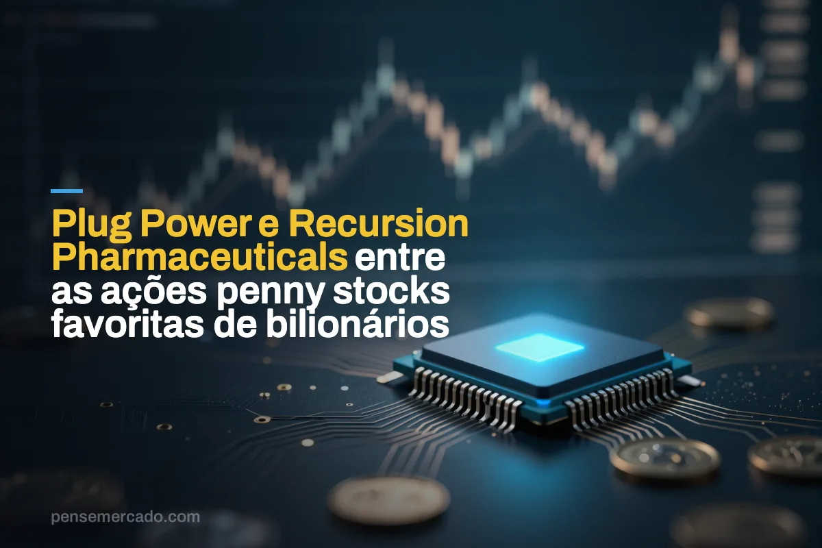 Plug Power e Recursion Pharmaceuticals entre as ações penny stocks favoritas de bilionários