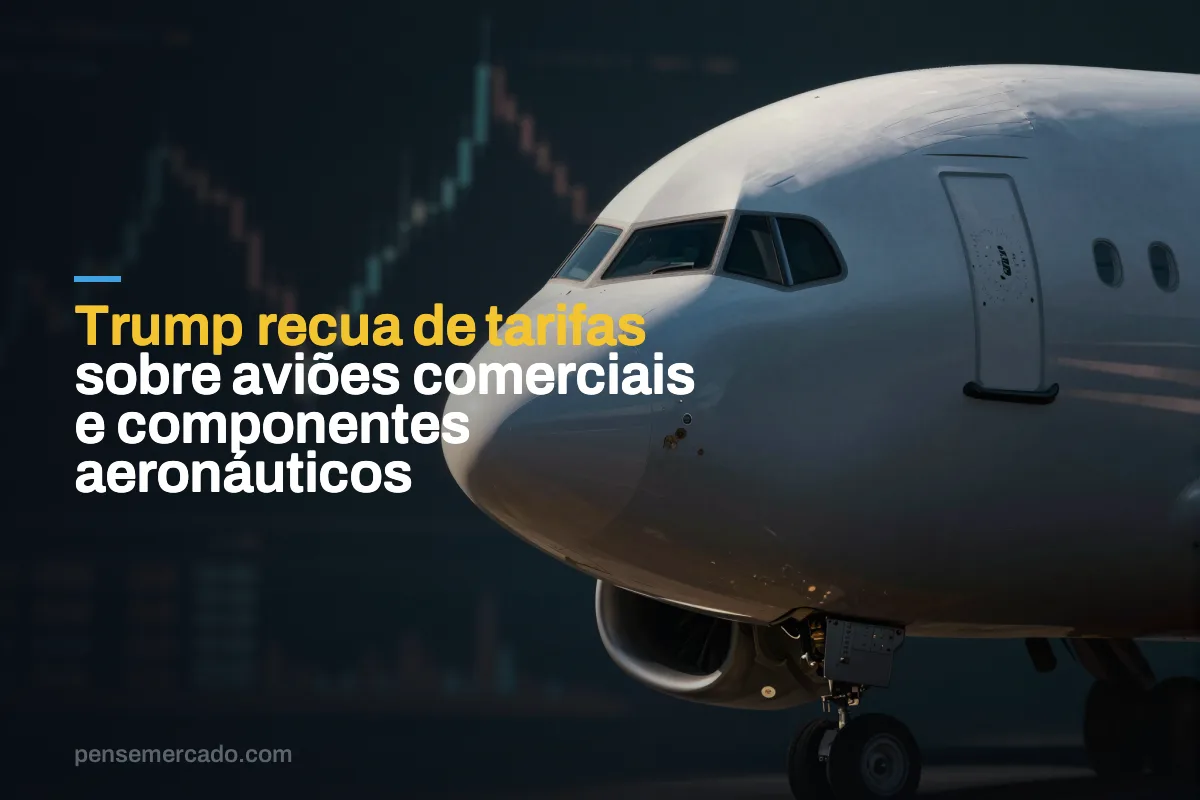 Trump recua de tarifas sobre aviões comerciais e componentes aeronáuticos