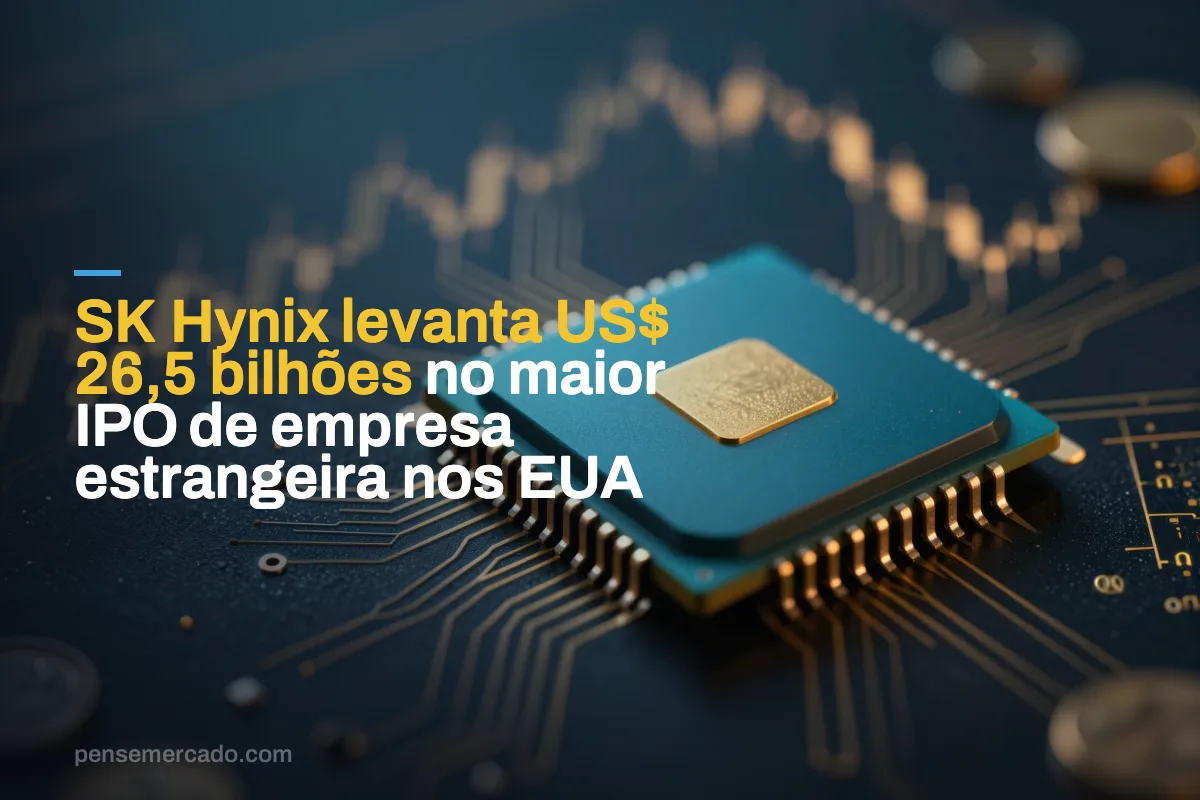 SK Hynix levanta US$ 26,5 bilhões no maior IPO de empresa estrangeira nos EUA