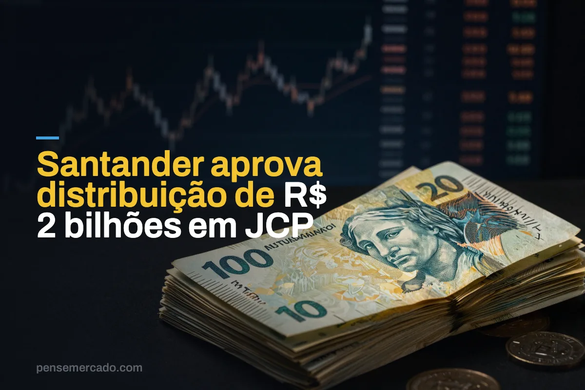 Santander aprova distribuição de R$ 2 bilhões em JCP