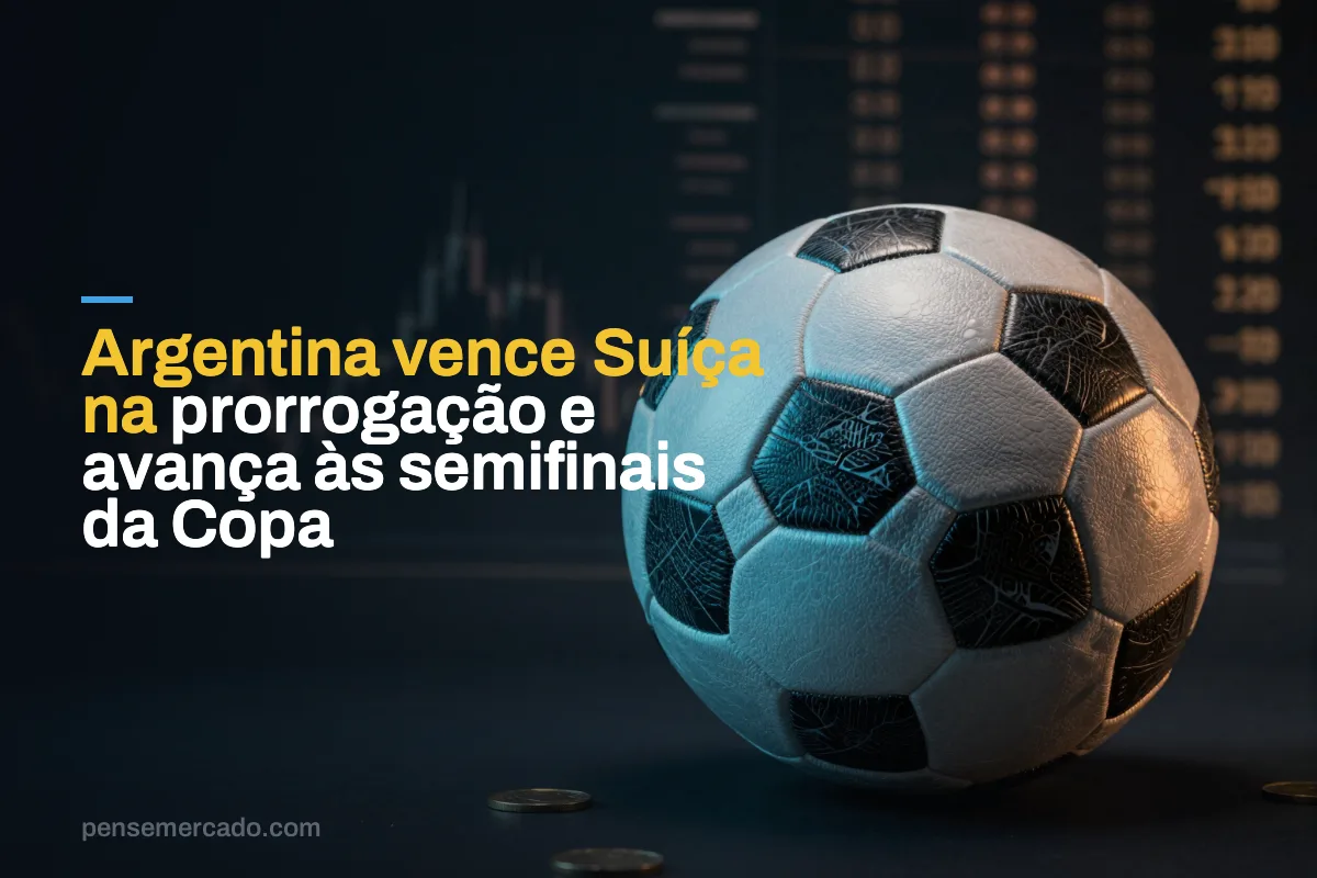 Argentina vence Suíça na prorrogação e avança às semifinais da Copa