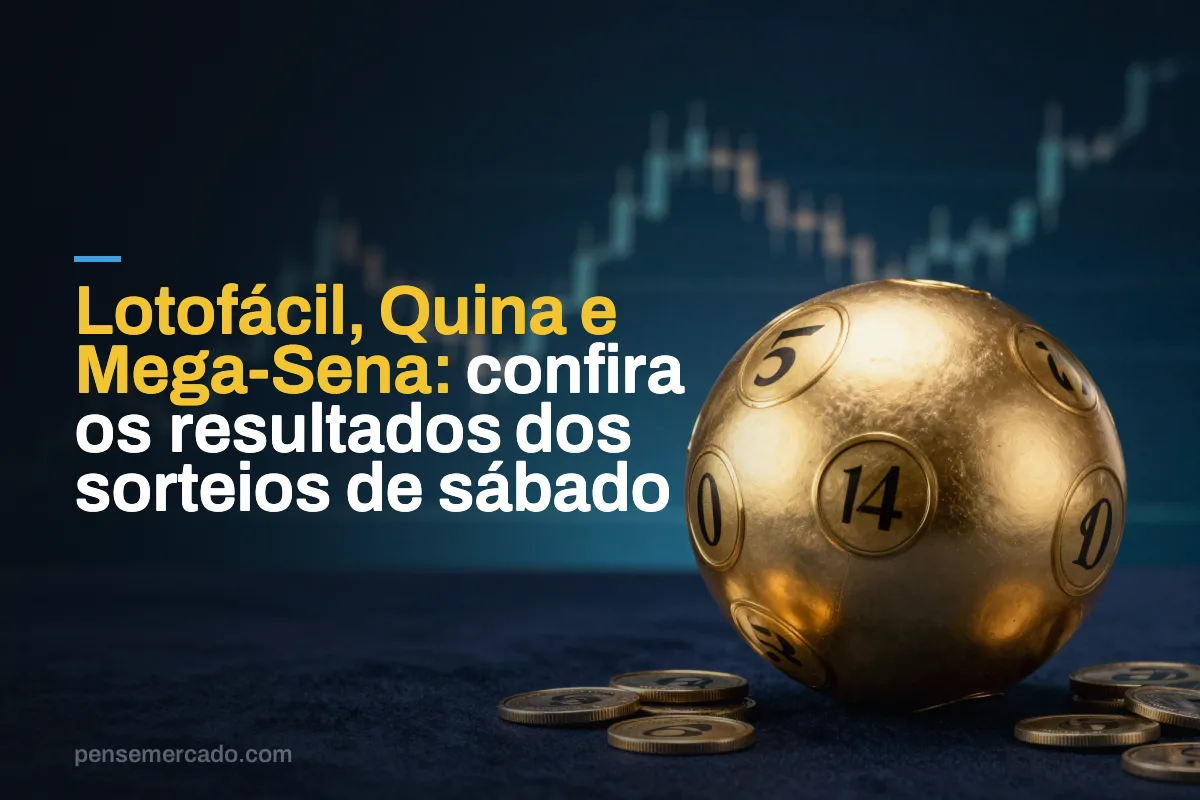 Lotofácil, Quina e Mega-Sena: confira os resultados dos sorteios de sábado