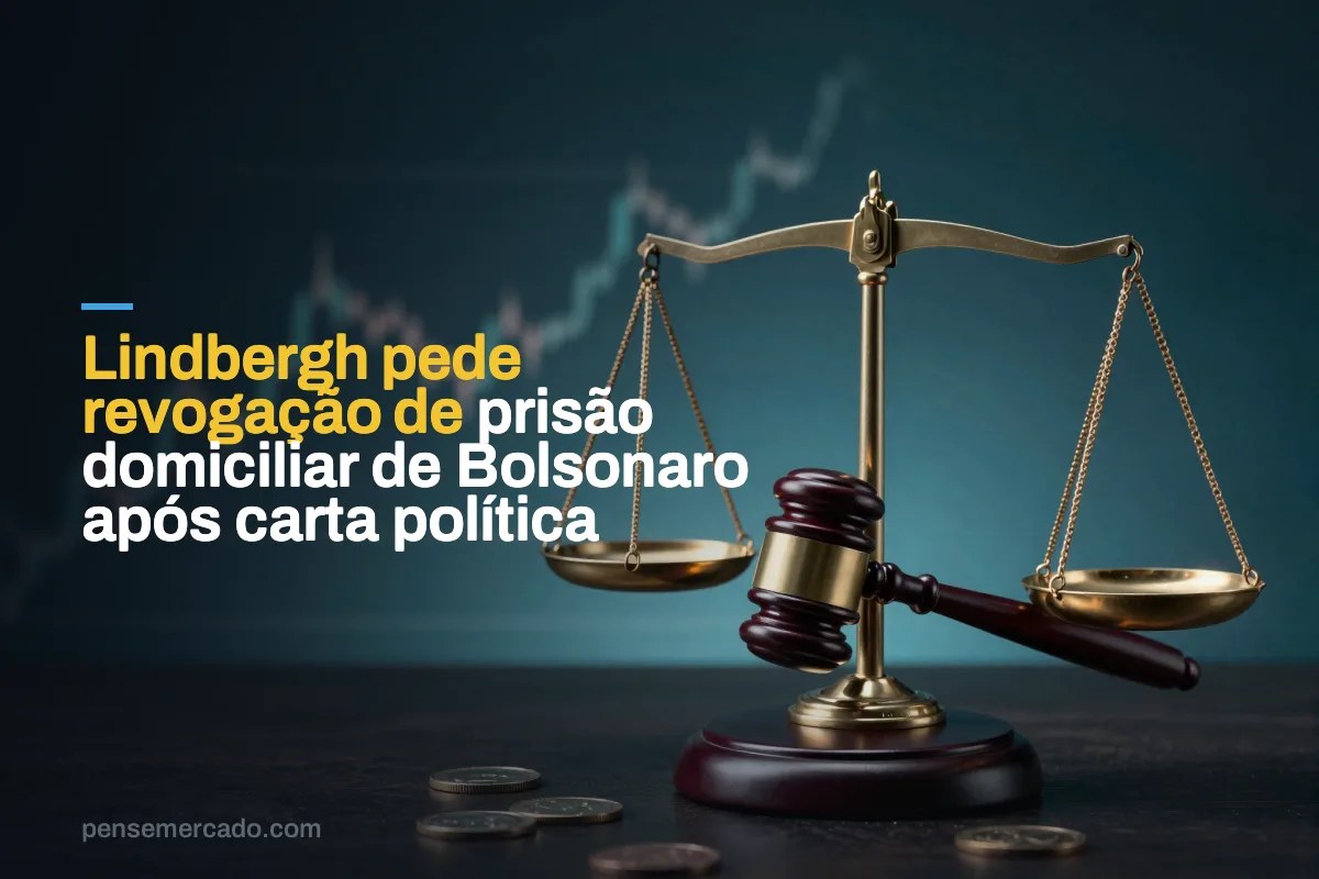 Lindbergh pede revogação de prisão domiciliar de Bolsonaro após carta política