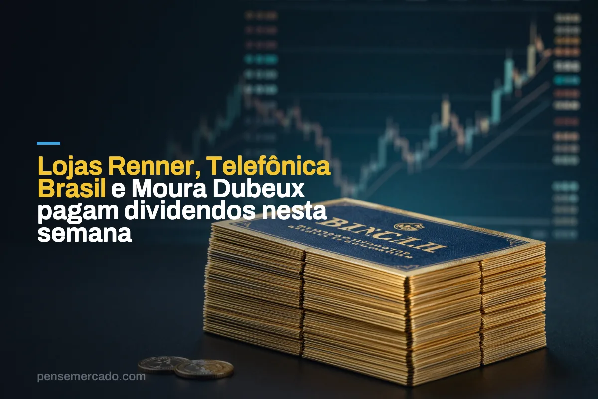 Lojas Renner, Telefônica Brasil e Moura Dubeux pagam dividendos nesta semana