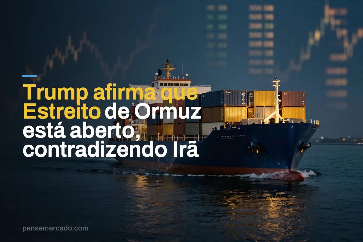 Trump afirma que Estreito de Ormuz está aberto, contradizendo Irã