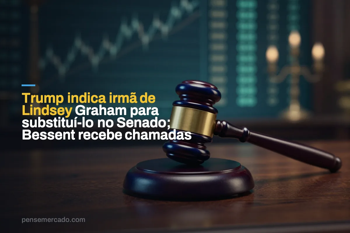 Trump indica irmã de Lindsey Graham para substituí-lo no Senado; Bessent recebe chamadas
