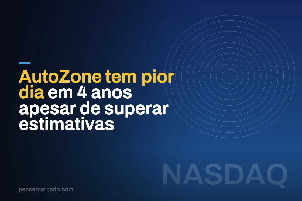 AutoZone tem pior dia em 4 anos apesar de superar estimativas