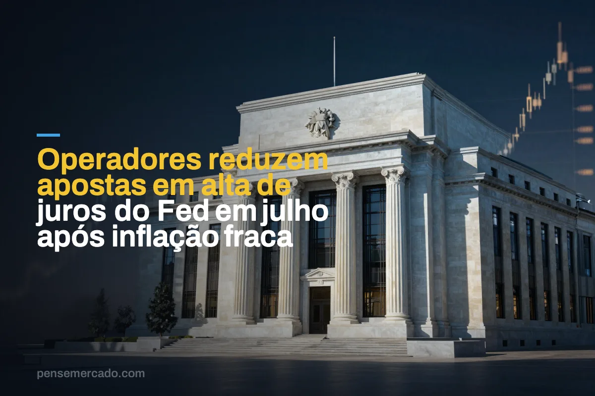 Operadores reduzem apostas em alta de juros do Fed em julho após inflação fraca