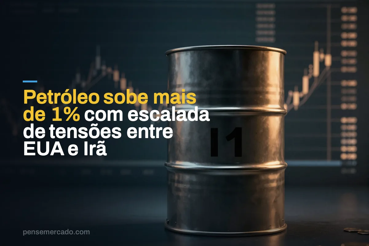 Petróleo sobe mais de 1% com escalada de tensões entre EUA e Irã