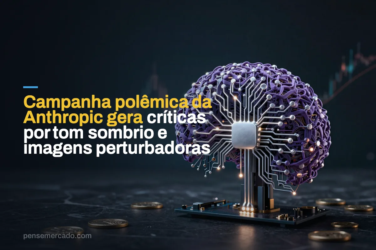 Campanha polêmica da Anthropic gera críticas por tom sombrio e imagens perturbadoras