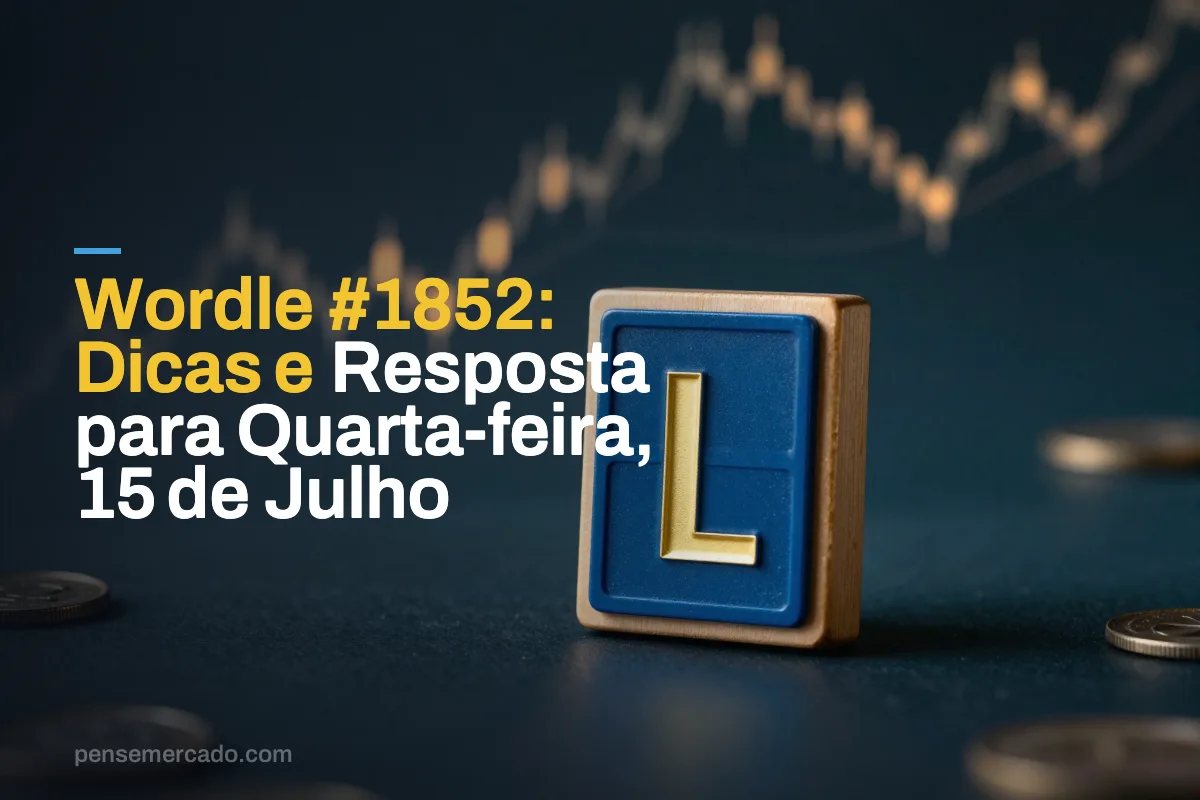 Wordle #1852: Dicas e Resposta para Quarta-feira, 15 de Julho
