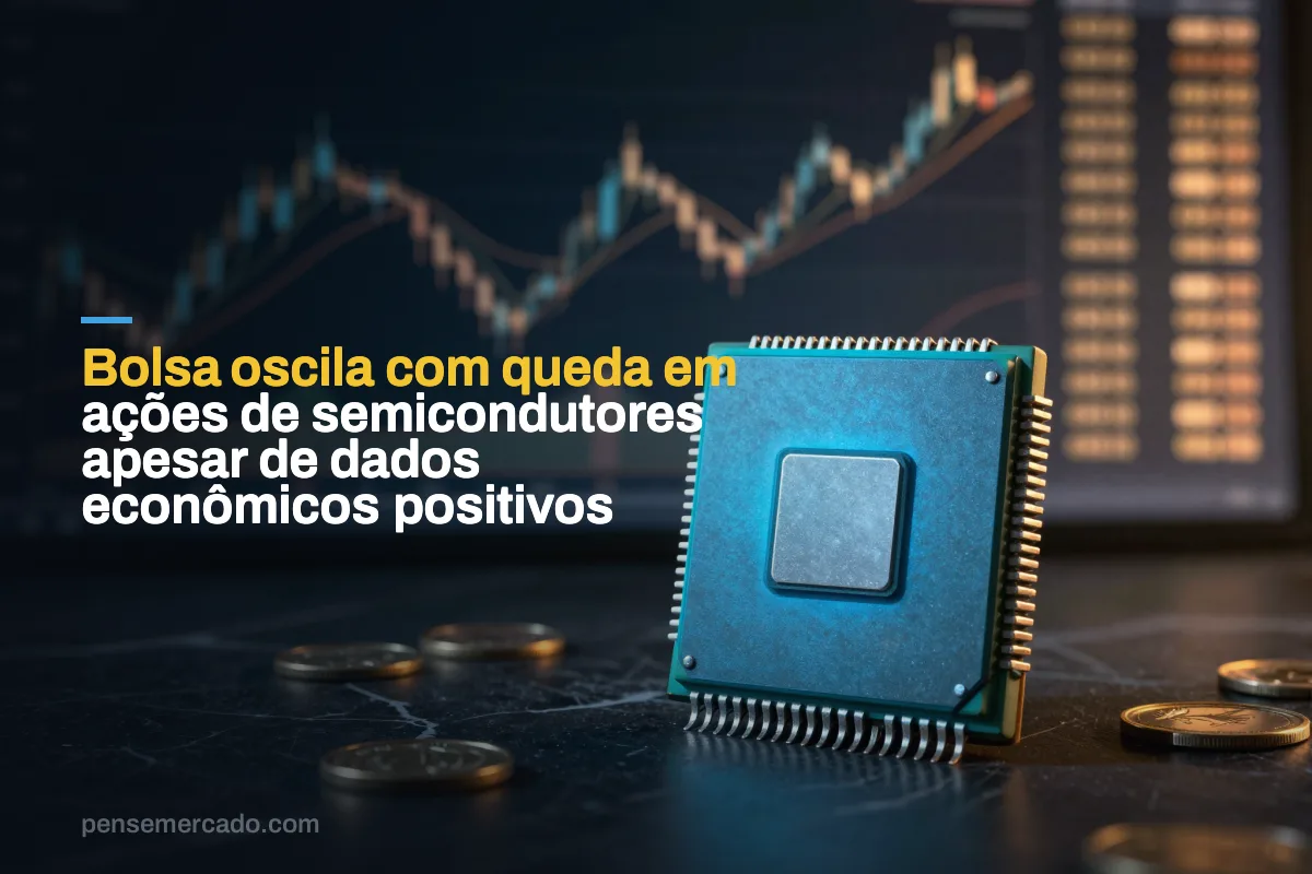 Bolsa oscila com queda em ações de semicondutores apesar de dados econômicos positivos