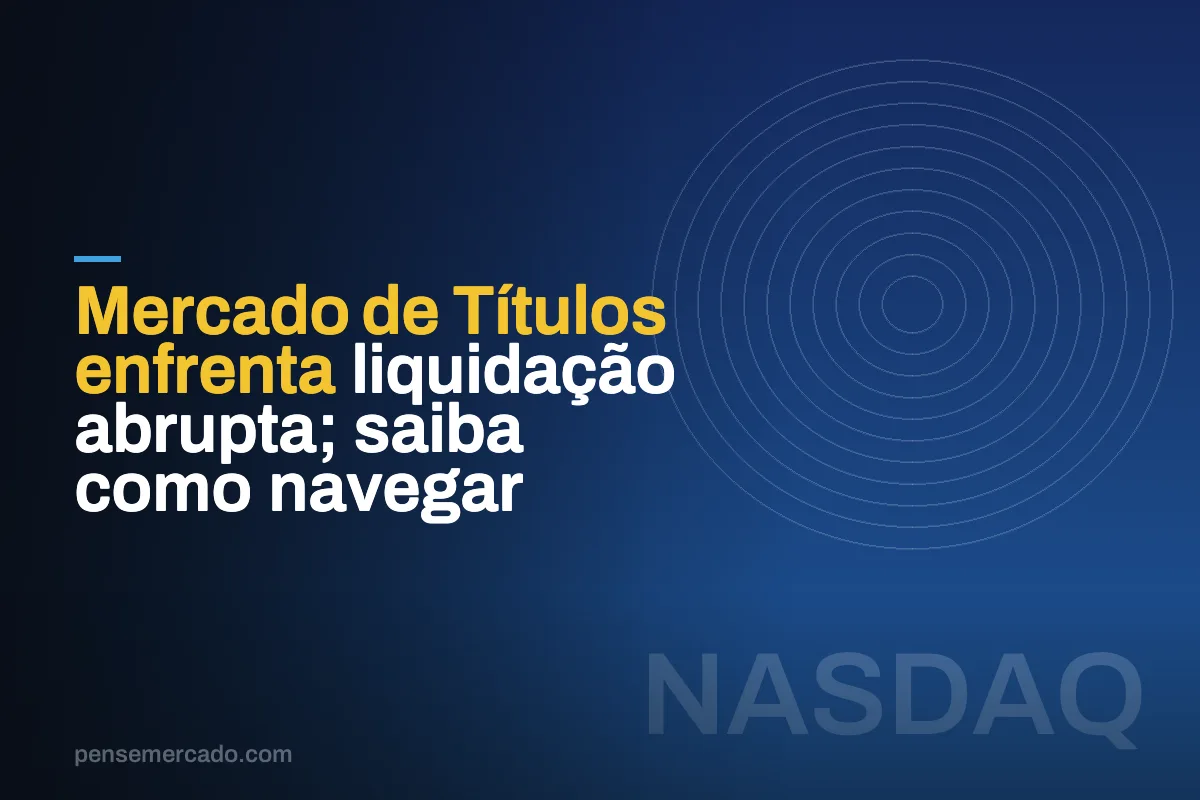 Mercado de Títulos enfrenta liquidação abrupta; saiba como navegar