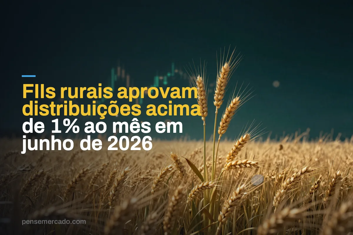 FIIs rurais aprovam distribuições acima de 1% ao mês em junho de 2026