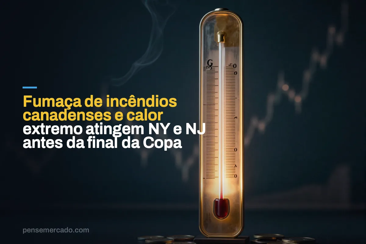 Fumaça de incêndios canadenses e calor extremo atingem NY e NJ antes da final da Copa