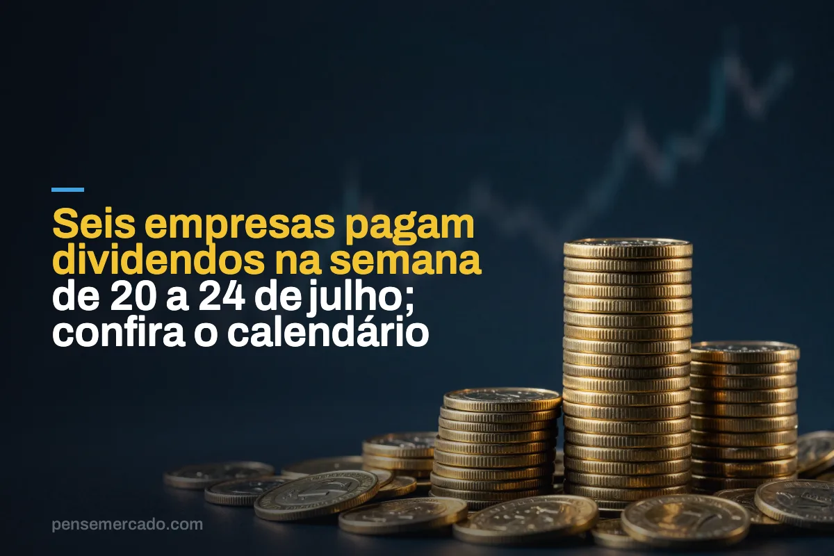 Seis empresas pagam dividendos na semana de 20 a 24 de julho; confira o calendário