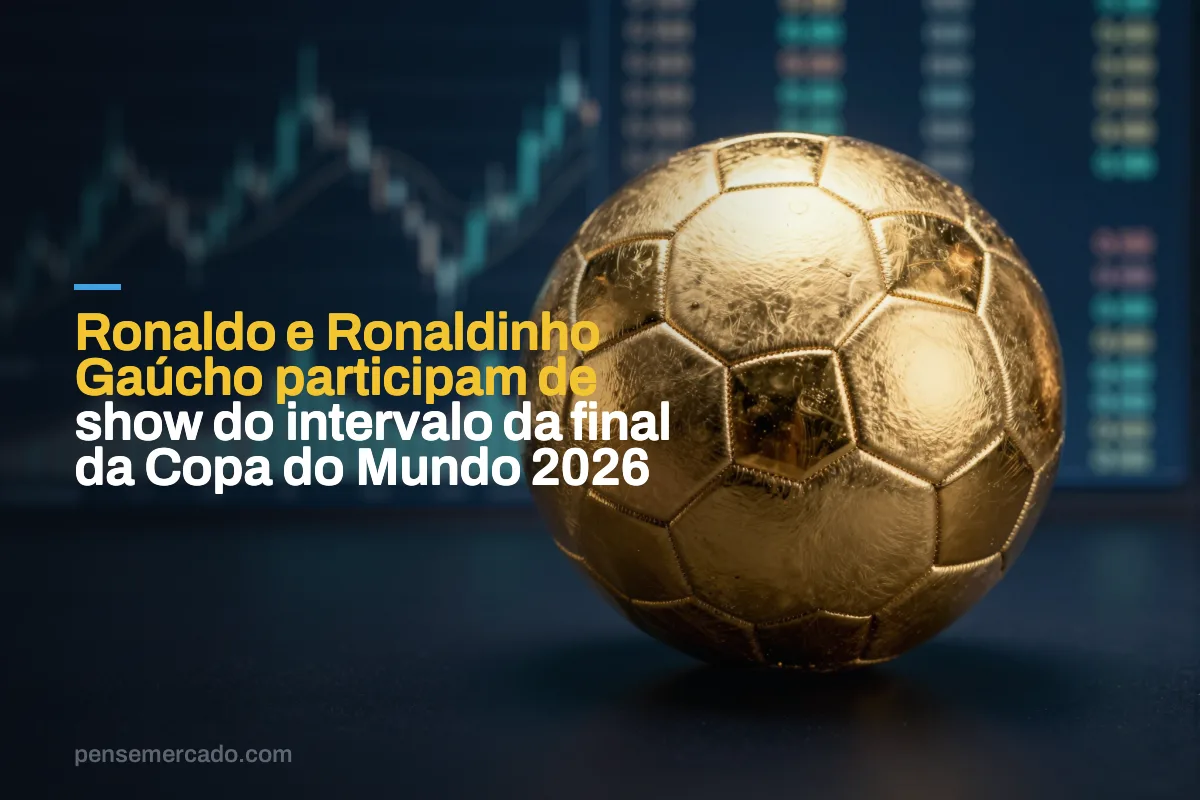 Ronaldo e Ronaldinho Gaúcho participam de show do intervalo da final da Copa do Mundo 2026