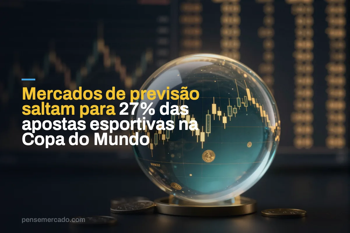 Mercados de previsão saltam para 27% das apostas esportivas na Copa do Mundo